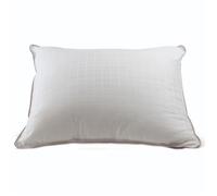 Oreiller ""Microduv Fjord"" Mi-ferme satinée à carreaux Lestra - Oreiller 50 x 70 cm