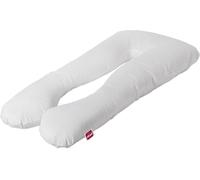 Oreiller Multi-Positions De Grossesse, Percale De Coton, Blanc, 140 X 75 X 20 Cm