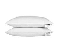 Oreiller - Naturel - Lot de 2 - Plumes de canard - 50 x 75 cm - Confort souple à moyen