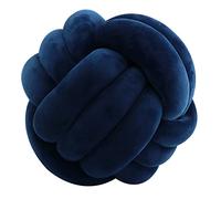 Oreiller Nœud Tissé à Main, Coussin de Canapé en Peluche Doux, Oreiller de Balle Nouée, 20 x 20 cm