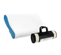 Oreiller orthopédique anti-ronflement 60 × 40 × 12 cm - Coussin de nuque ergonomique en mousse à mémoire de forme contre les ronflements - Oreiller pour dormir sur le côté et sur le dos, housse