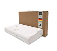 Oreiller orthopédique en bambou viscoélastique - 50 x 30 cm - Pour les personnes dormant sur le côté ou le dos - En mousse viscoélastique à mémoire de forme - Pour les douleurs au cou