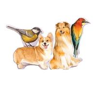 Oreiller Photo Personnalisée Animaux de Compagnie, Forme Chat Chien Coussin Décoratif, 3d Impression Recto Verso avec Image, pour Anniversaire, Noël, Cadeaux Commémoratifs Familiaux, 8 inches/20cm