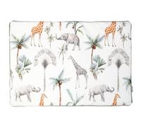Oreiller plat en coton percale safari