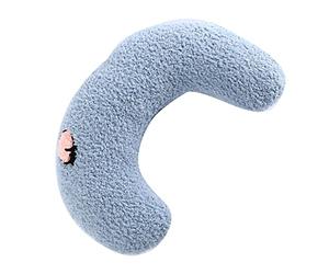 Oreiller pour Chien Doux en Forme de U pour Défendre la Colonne Vertébrale, Oreiller Cervical Confortable pour Animaux de Compagnie pour Dormir, Lavable en Machine, Cadeau de Vacances, Coton