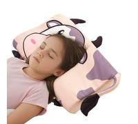 Oreiller Pour Enfant,45 X 27 X 6cm Cale-têtes Pour Sièges Auto Pour Dormir Petit Coussin Pour La Crèche, La Maternelle Pour Les Voyages, Petit Coussin Pour La Peau, Oreiller Ergonomique Dessin Animé