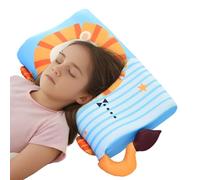 Oreiller Pour Enfant,45 X 27 X 6cm Cale-têtes Pour Sièges Auto Pour Dormir Petit Coussin Pour La Crèche, La Maternelle Pour Les Voyages, Petit Coussin Pour La Peau, Oreiller Ergonomique Dessin Animé
