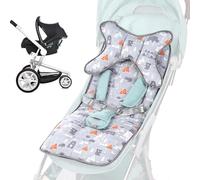 Oreiller pour le siège auto pour bébé avec revêtement : oreiller sinlips avec boucles de sécurité, insert doux pour voitures et poussettes, doublure protectrice pour siège