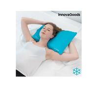 InnovaGoods Refresh Coussin rafraîchissant rechargeable, effet froid, idéal pour un meilleur repos, soulager les migraines, la ménopause, les bouffées de chaleur. Couleur bleu/gris (52 x 35 cm)
