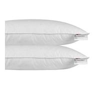 Oreiller rectangulaire - HOMESCAPES - 40 x 80 cm - Lot de 2 - Plumes et duvet d'oie - Oeko-Tex Standard 100