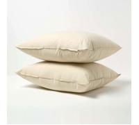 Oreiller rectangulaire - HOMESCAPES - 60x70 cm - Microfibre et Coton Bio - Hypoallergénique et Oeko-Tex