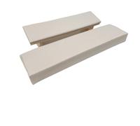 Oreiller repose-main en bois massif biseauté, ensemble de Nail Art, support coussin Table manucure, Kit 2 pièces pour Manucure(Gray)