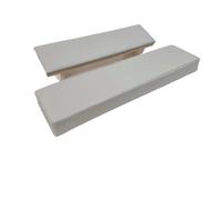 Oreiller repose-main en bois massif biseauté, ensemble de Nail Art, support coussin Table manucure, Kit 2 pièces pour Manucure(Grey)