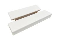 Oreiller repose-main en bois massif biseauté, ensemble de Nail Art, support coussin Table manucure, Kit 2 pièces Pour d'Ongle(White)