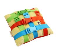 Oreiller sensoriel à boucle, 20 x 20 cm, en peluche à boucle, jouet éducatif pour résoudre des problèmes, éducatifs pour les relations parent-enfant, , cadeaux de fête, promotion