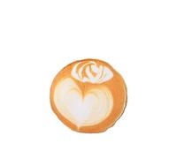 Oreiller Simulé d’Art Latte de Café Imprimé Cappuccino Latte Maison B&B Hôtel Coussin en Peluche