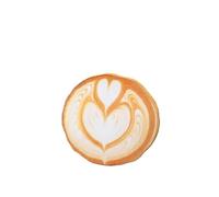 Oreiller Simulé d’Art Latte de Café Imprimé Cappuccino Latte Maison B&B Hôtel Coussin en Peluche