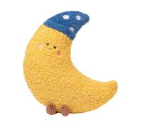 Oreiller Soleil - Oreiller Demi-Lune,Housse Lavable Douce en Peluche pour Voyage Genou Lit Femme Grossesse Lombaire Sommeil Corps Bébé Soutien et Détention