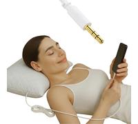 Oreiller sonore, audio et musicale NextGen, Sans ondes, sans batterie - anti acouphéne - Compatible iPhone, Android, USB-C, nouvelle generation d'oreiller pour améliorer votre confort (3.5 mm jack)