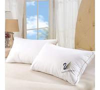 Oreiller super doux en duvet - Oreiller de qualité hôtelière - Pour dormir sur le dos, le ventre et sur le côté - Pour la maison, la chambre à coucher