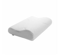 TEMPUR Oreiller ergonomique pour dormir sur le côté et sur le dos, Mousse viscoélastique à mémoire de forme, Blanc, M (50 x 31 x 10/7 cm)