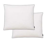 vidaXL Oreillers 2 pcs – Remplissage de duvet léger – 70 x 60 cm – Blanc