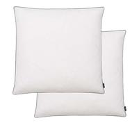 Vidaxl Oreiller 2 Pcs Remplissage De Duvet Lã©Ger 80 X 80 Cm Blanc