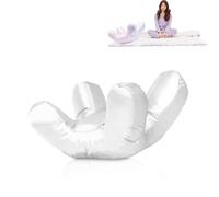 Oreiller Visage Impeccable Sleep and Glow, Oreiller beauté en Tissu de Soie for Dormir sur Le côté, Anti-Rides et Anti-âge, idéal for Toutes Les Positions de Sommeil(White)