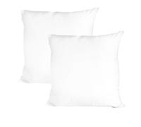 Bellecour - Lot de 2 oreillers alaska - fibres creuses polyester - mi-ferme - 60 x 60 cm Blanc