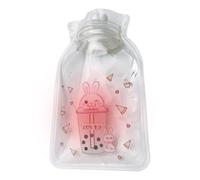 Oreillers chauffants de dessin animé avec bouillotte : mini bouillotte de 160 ml, chauffe-mains d'hiver portable, petite vessie chauffante | Coussin de cale