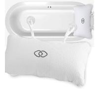 Oreillers de Bain, Coussin de Bain, Antidérapant Oreiller de Baignoire avec Air Mesh et Ventouses pour Jacuzzi, Spa Gonflable Appuie-Tête Relax Oreillers De Bain pour La Tête Et Le Cou Coussin