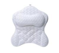 Oreillers de bain pour baignoire 4D Oreillers de bain sans glissement respirants, oreillers de bain doux pour la peau | Oreiller de douche anti-disligent, oreiller de coussin de baignoire