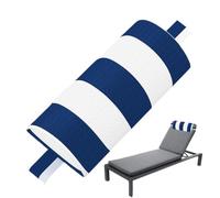 Oreillers de chaise longue avec sangle souple et appuie-tête universel | Coussin de bain à remous pour chaise longue, piscine, plage, patio, jacuzzi, bain de soleil, marche extérieure