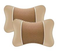Oreillers de Cou pour Voiture pour Audi A4 B5 A4 Quattro A4 Avant A4 ES A5 S A5 B8 A6, Respirables Souple Coussin Appui-tête de Siège Voiture Accessoires,Beige