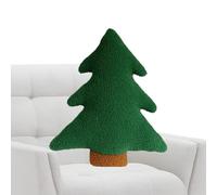 Oreillers de Noël - Tree Soft Oreiller Couch Decor | Coussin de tissu en velours en peluche, support arrière confortable avec design festif, accent de vacances pour chaise de lit de canapé, oreiller d