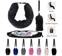 Oreillers de voyage pouvant être remplis de vêtements, housses d'oreiller de bagage, rembourrage moelleux en peluche, oreillers multifonctionnels en forme de U, pouvant être utilisés comme oreillers, 