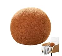 Oreillers décoratifs en forme de sphère, oreiller rond en forme de boule en peluche de 13 pouces | Oreillers à boules rondes pour décoration de la maison, canapé,