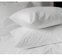 Oreillers en coton percale ferme - Lot de 2 - 50x70 - 1000grs - Toutes saisons - MORTREUX