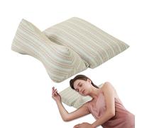 Oreillers Ergonomiques Pour Soutien Cervical,Oreiller Cervical Ergonomique à Coques de Sarrasin | Coussin Détachable pour Nuque Canapé Lit Voiture Avion Voyage