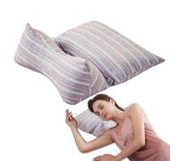 Oreillers Ergonomiques pour Soutien Cervical | Oreiller Cervical Ergonomique à Coques de Sarrasin | Coussin Détachable pour Nuque Canapé Lit Voiture Avion Voyage
