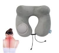 Oreillers Gonflables - 11.42x10.63x3,94 Pouces Coussin De Support du Cou pour La Sieste, Le Repos De La Tête avec Conception Ergonomique, Oreiller d'avion Gonflable pour Le Camping, Le Train, Le