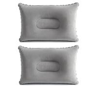 Oreillers gonflables, Oreiller Gonflable Floqué, Coussin Gonflable Plage, 22 * 34cm Plage Gonflable Ultralégers, Idéal pour les Voyages en Plein Air, le Camping et les Vacances à la Plage (2 PCS)