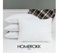 Oreillers - HOMEROKK - Lot de 4 - 50 x 70 cm - Polyester Microfibre - Lavable à 40°