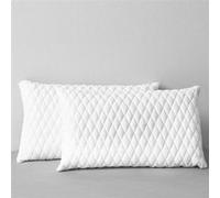 vidaXL 2x Oreillers 80x40x14 cm Mousse à mémoire de forme Blanc