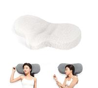 Oreillers orthopédiques, oreiller cervical ergonomique for les douleurs cervicales, respirant en fibre d'air for dormir sur le côté et dos, avec fermeture éclair for lavage de l'oreiller(Grey)