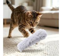 Oreillers pour chat, gris, doux et durable avec herbe à chat à l'intérieur, jouet interactif pour chaton, favorise l'exercice du chaton