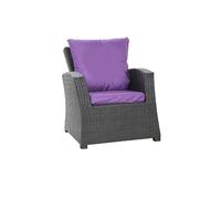 Oreillers pour fauteuils, Coussins de meubles de jardin en rotin, Coussins de chaise de détente, Coussins de canapé en rotin, Coussins de meubles de jardin en rotin (violet foncé)