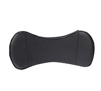 oreillers tour de cou pour auto appuie tête respirant support de cou Coussin ergonomique coussin de nuque confortable de voiture Oreiller de voyage，Cuir Pu Noir (Taille),1