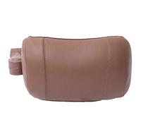 oreillers tour de cou pour auto appuie tête respirant support de cou Coussin ergonomique coussin de nuque confortable de voiture Oreiller de voyage，Cuir Pu Marron (Tête) -R,1