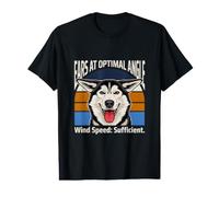 Oreilles à Angle Optimal Vitesse du Vent Suffisant Husky T-Shirt Graphique avec Valeur